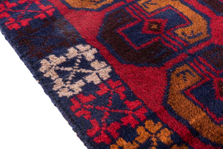 2' 10 x 4' 6 Hand Knotted Balouch Persian Wool Rug