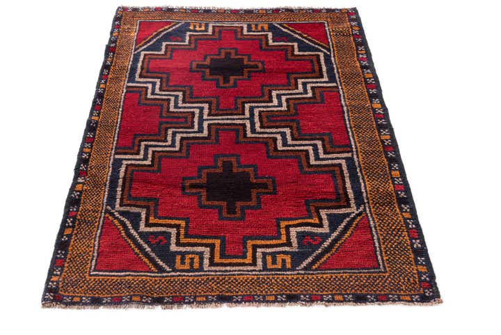 2' 10 x 4' 6 Hand Knotted Balouch Persian Wool Rug