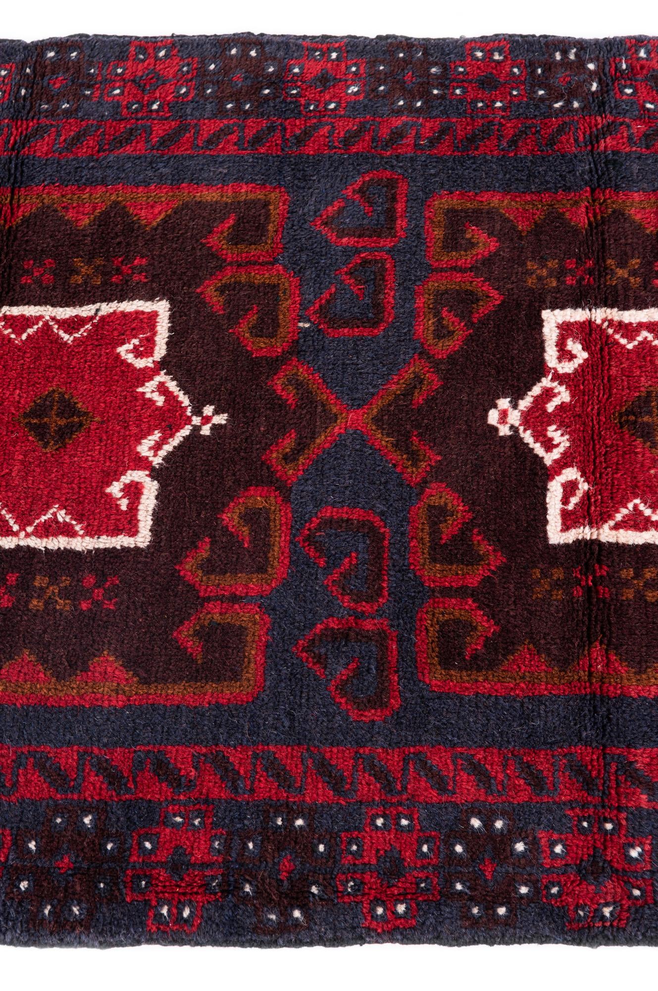 2' 10 x 4' 9 Hand Knotted Balouch Persian Wool Rug