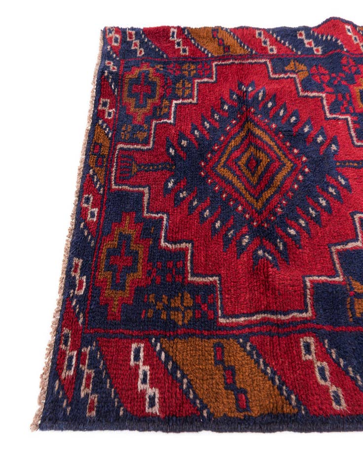 Detail image of 2' 8 x 5' Hand Knotted Balouch Persian Wool Rug