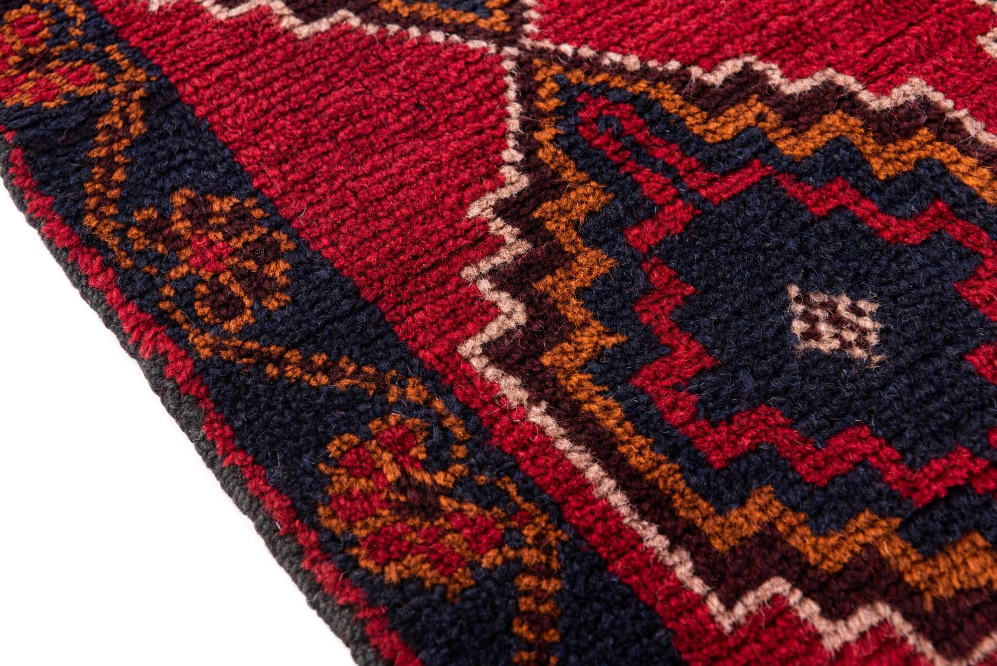 2' 9 x 4' 7 Hand Knotted Balouch Persian Wool Rug