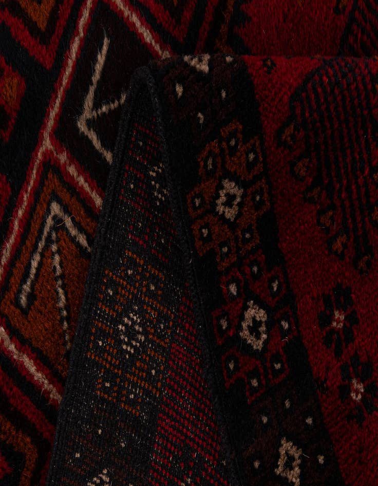 Detail image of 2' 10 x 4' 8  Hand Knotted Balouch Persian Wool Rug