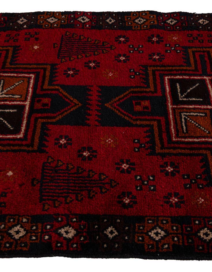 Detail image of 2' 10 x 4' 8  Hand Knotted Balouch Persian Wool Rug