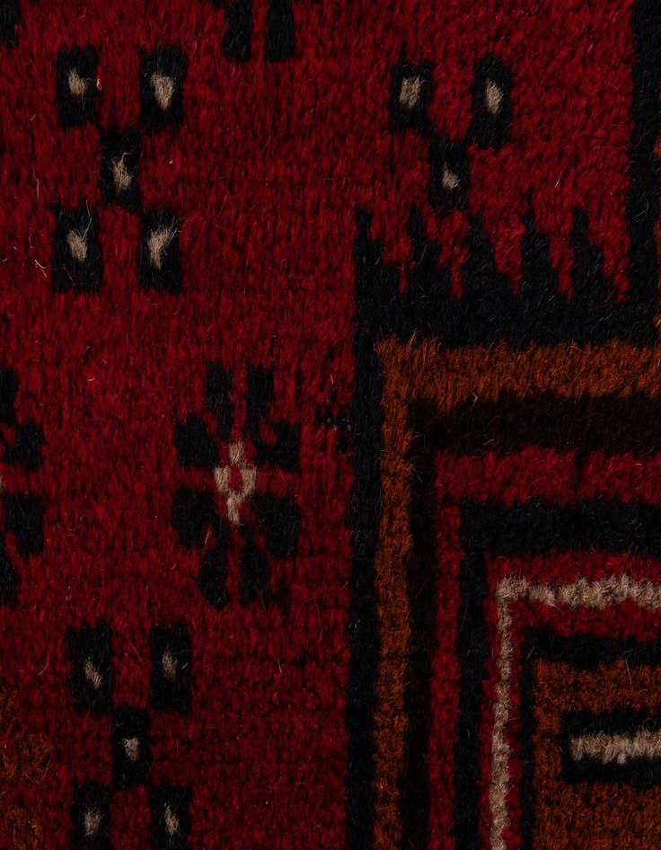Detail image of 2' 10 x 4' 8  Hand Knotted Balouch Persian Wool Rug