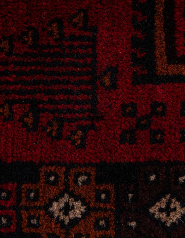 Detail image of 2' 10 x 4' 8  Hand Knotted Balouch Persian Wool Rug