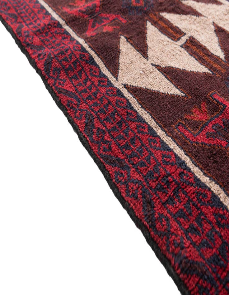 Detail image of 3' 1 x 4' 7  Hand Knotted Balouch Persian Wool Rug