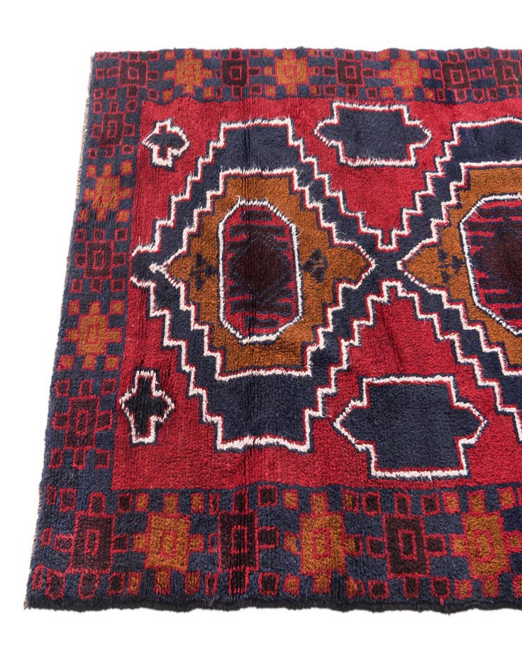 Detail image of 3' x 4' 6  Hand Knotted Balouch Persian Wool Rug
