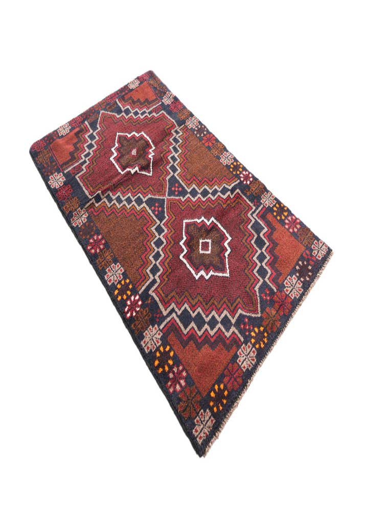 2' 10 x 4' 10 Hand Knotted Balouch Persian Wool Rug