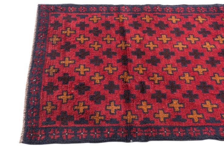 Detail image of 85cm x 135cm anudado a mano Balouch Alfombra Persa Lana