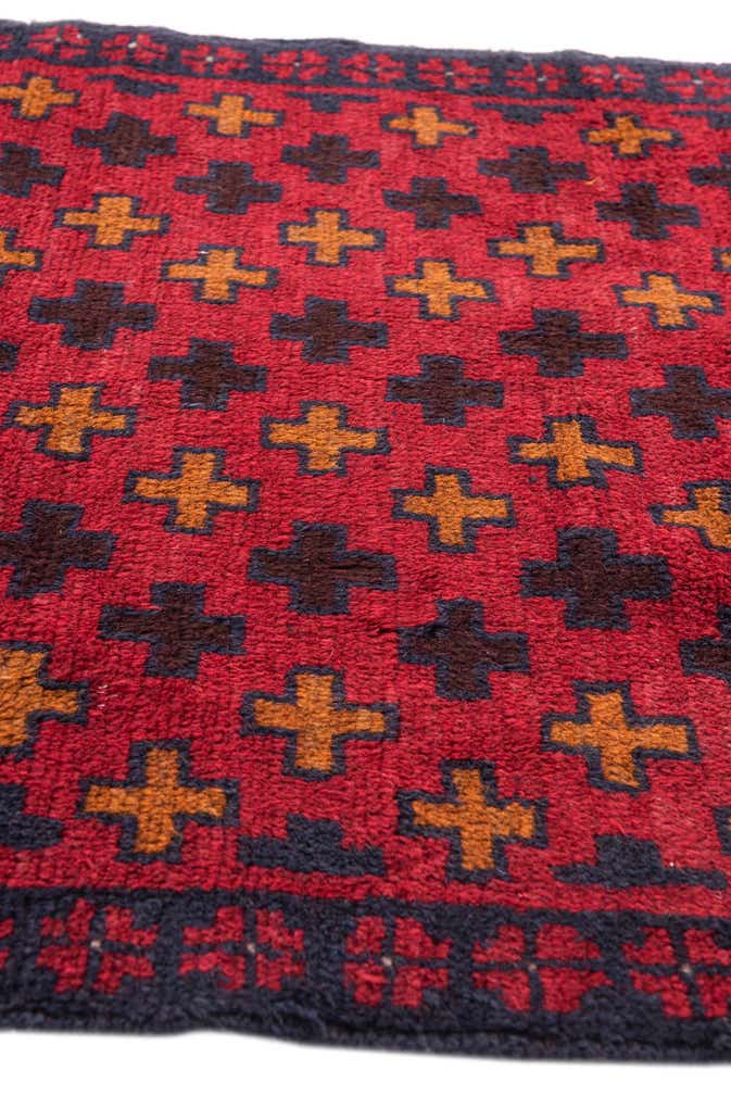 85cm x 135cm anudado a mano Balouch Alfombra Persa Lana