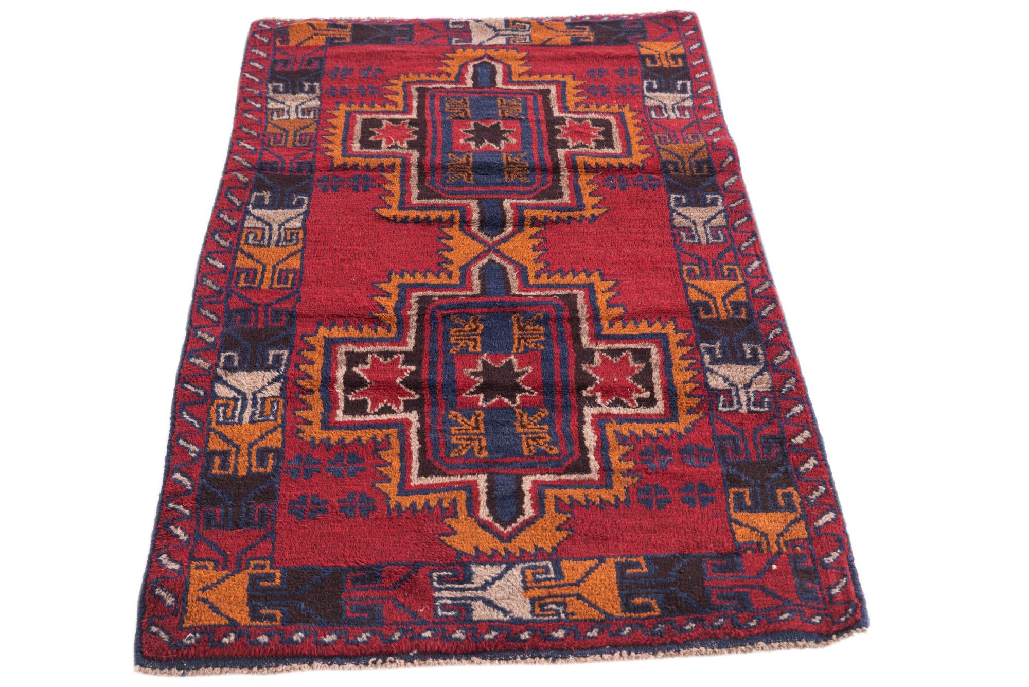 85cm x 145cm Hand Knotted Balouch Persian Wool Rug