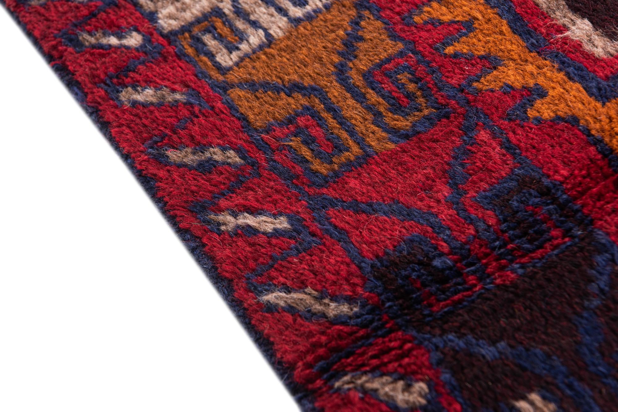 85cm x 145cm Hand Knotted Balouch Persian Wool Rug