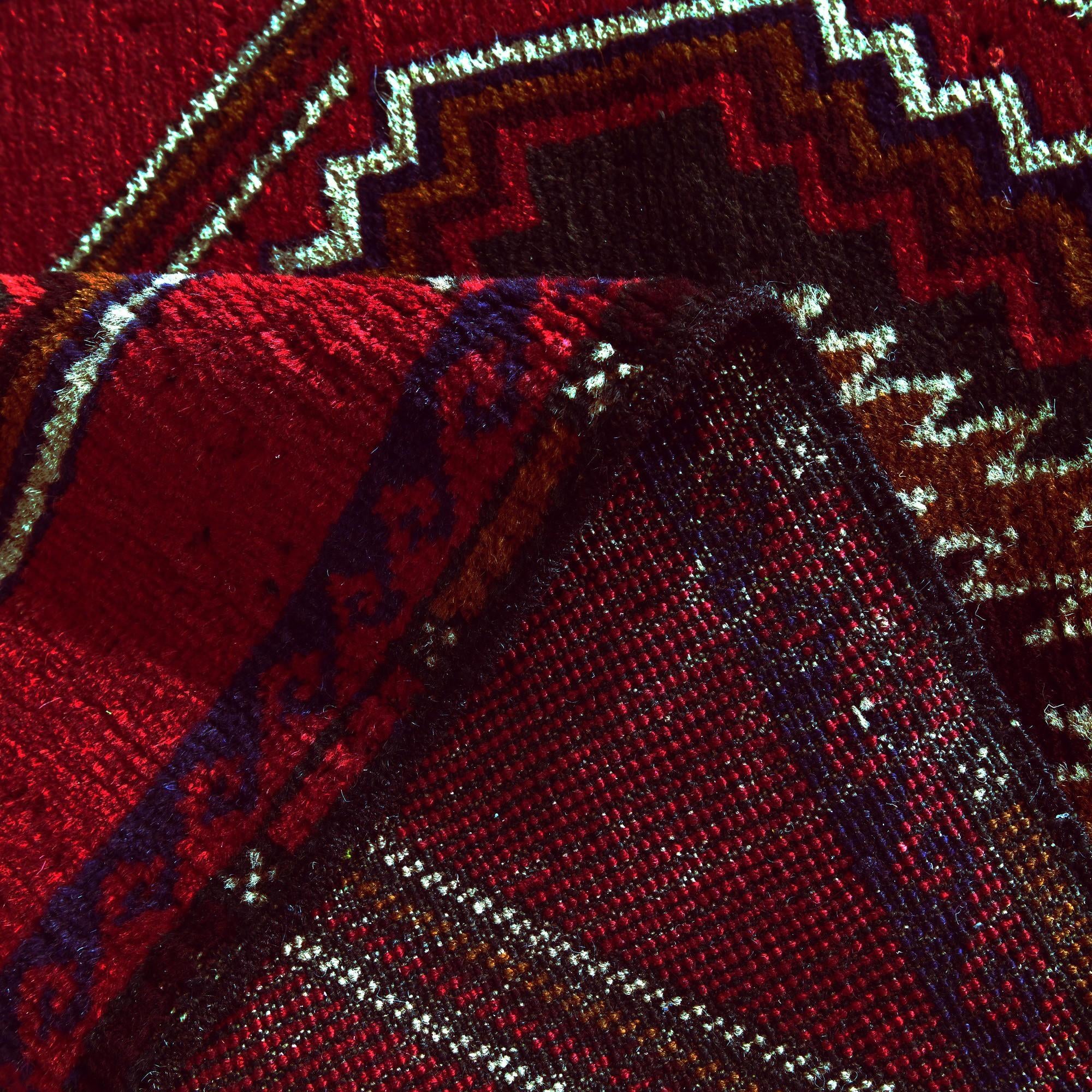 3' x 4' 5 Hand Knotted Balouch Persian Wool Rug