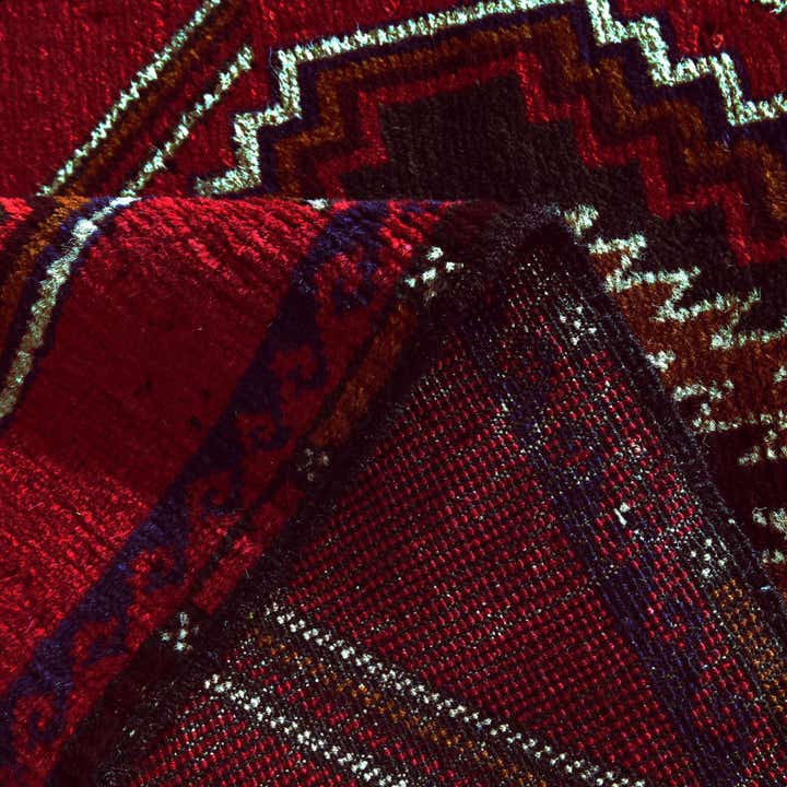 3' x 4' 5 Hand Knotted Balouch Persian Wool Rug