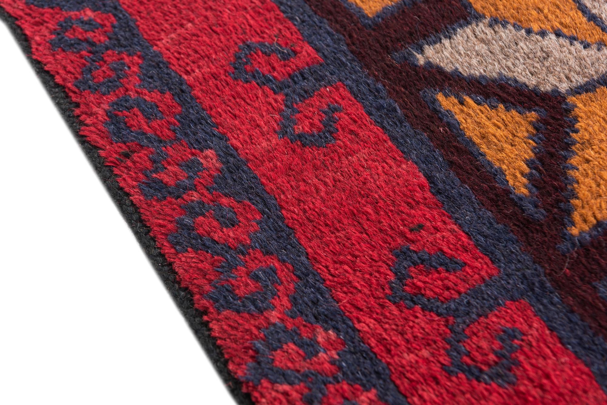 2' 10 x 4' 9 Hand Knotted Balouch Persian Wool Rug
