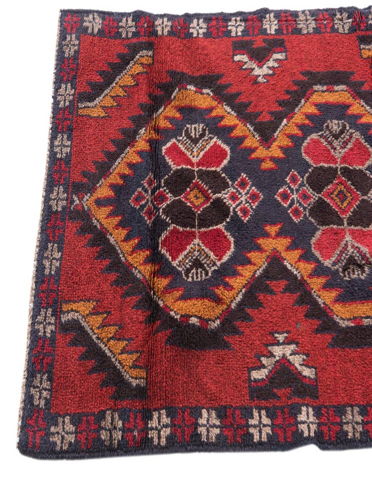Detail image of 2' 10 x 4' 5 Hand Knotted Balouch Persian Wool Rug