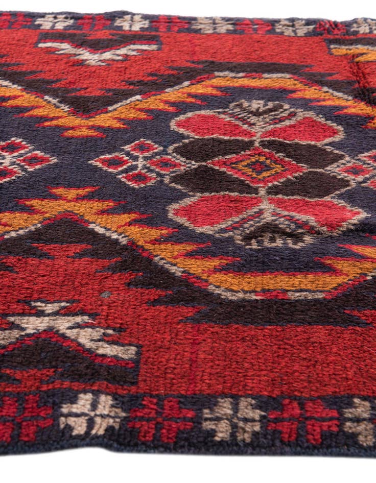 Detail image of 2' 10 x 4' 5 Hand Knotted Balouch Persian Wool Rug
