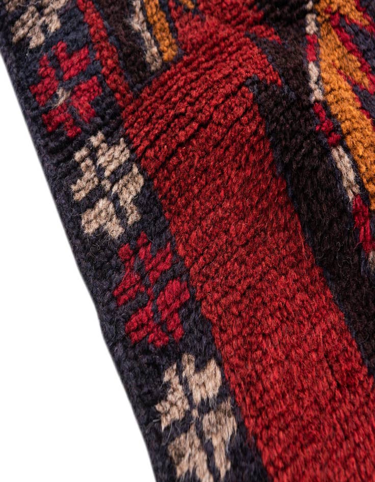 Detail image of 2' 10 x 4' 5 Hand Knotted Balouch Persian Wool Rug