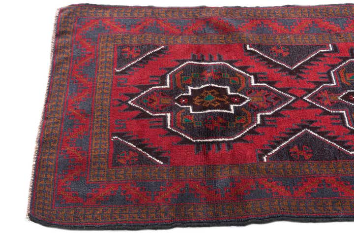 2' 8 x 4' 10 Hand Knotted Balouch Persian Wool Rug