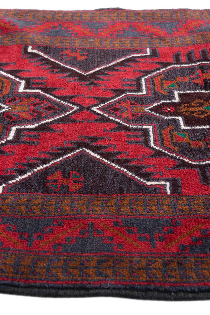 2' 8 x 4' 10 Hand Knotted Balouch Persian Wool Rug