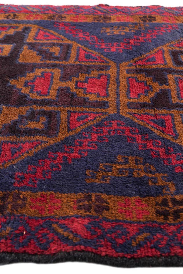 Detail image of 3' x 4' 7 Hand Knotted Balouch Persian Wool Rug