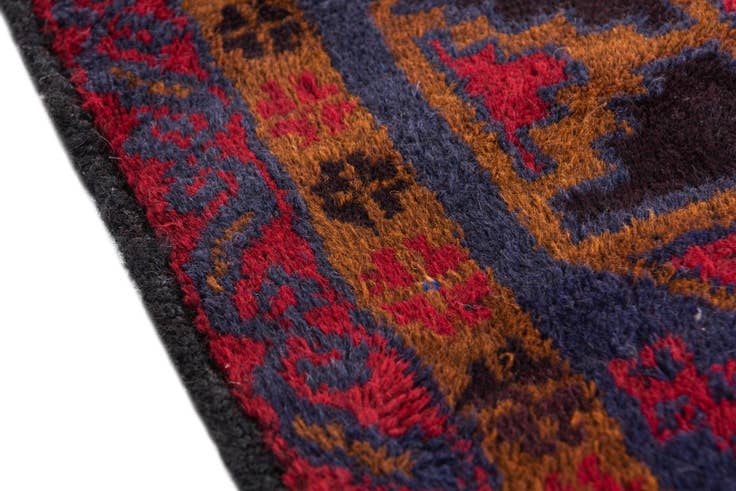 Detail image of 3' x 4' 7 Hand Knotted Balouch Persian Wool Rug