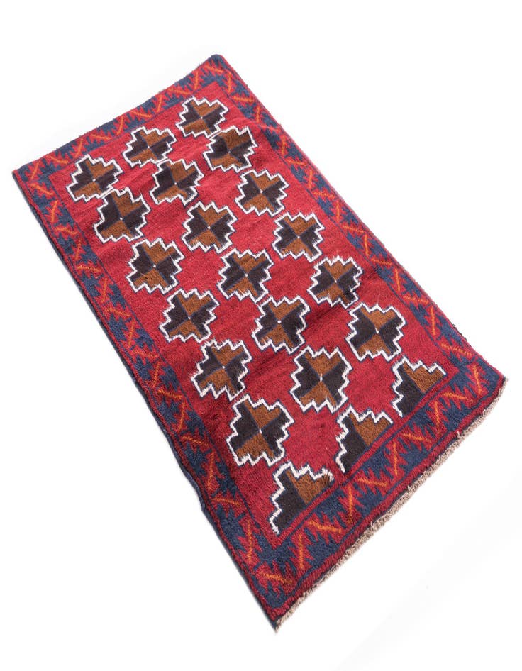 Detail image of 2' 10 x 4' 8  Hand Knotted Balouch Persian Wool Rug