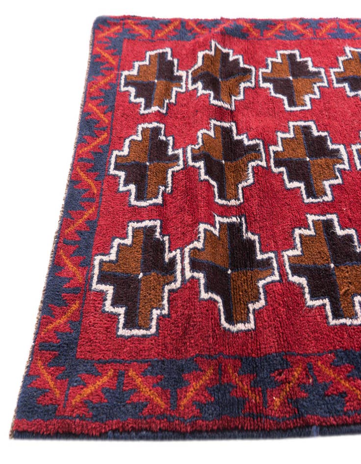 Detail image of 2' 10 x 4' 8  Hand Knotted Balouch Persian Wool Rug