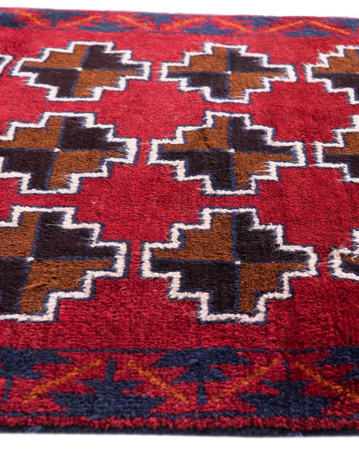 Detail image of 2' 10 x 4' 8  Hand Knotted Balouch Persian Wool Rug