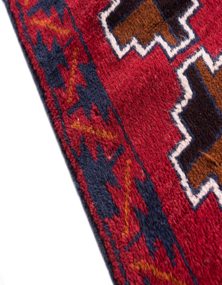 Detail image of 2' 10 x 4' 8  Hand Knotted Balouch Persian Wool Rug