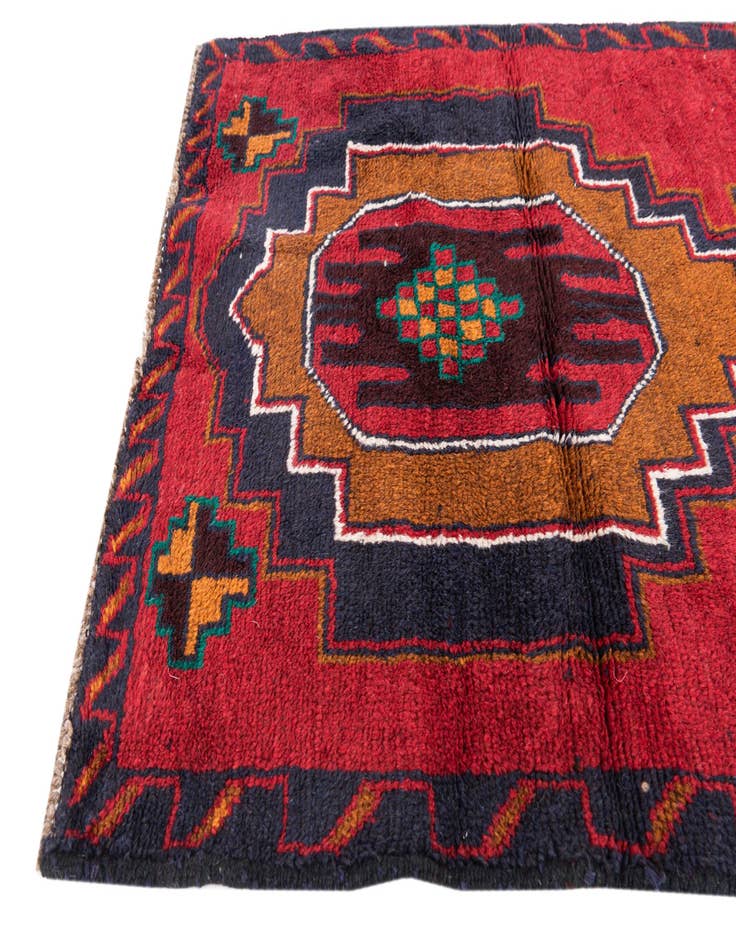 Detail image of 2' 10 x 4' 10  Hand Knotted Balouch Persian Wool Rug