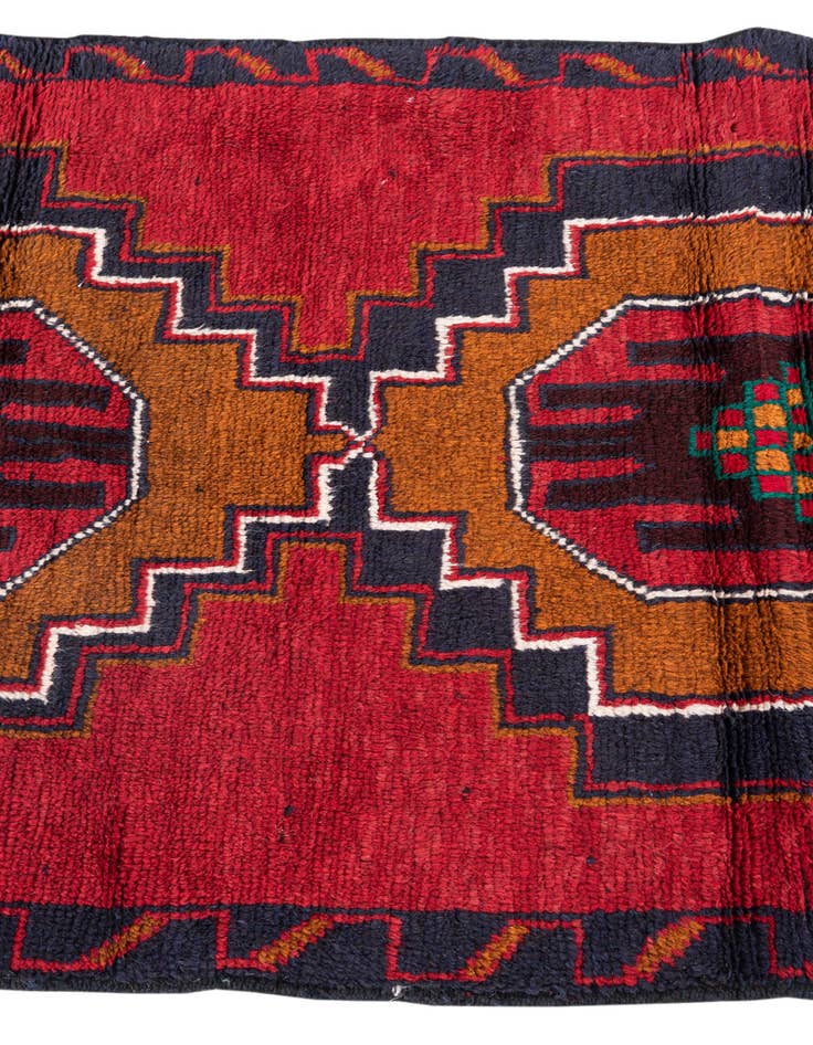 Detail image of 2' 10 x 4' 10  Hand Knotted Balouch Persian Wool Rug