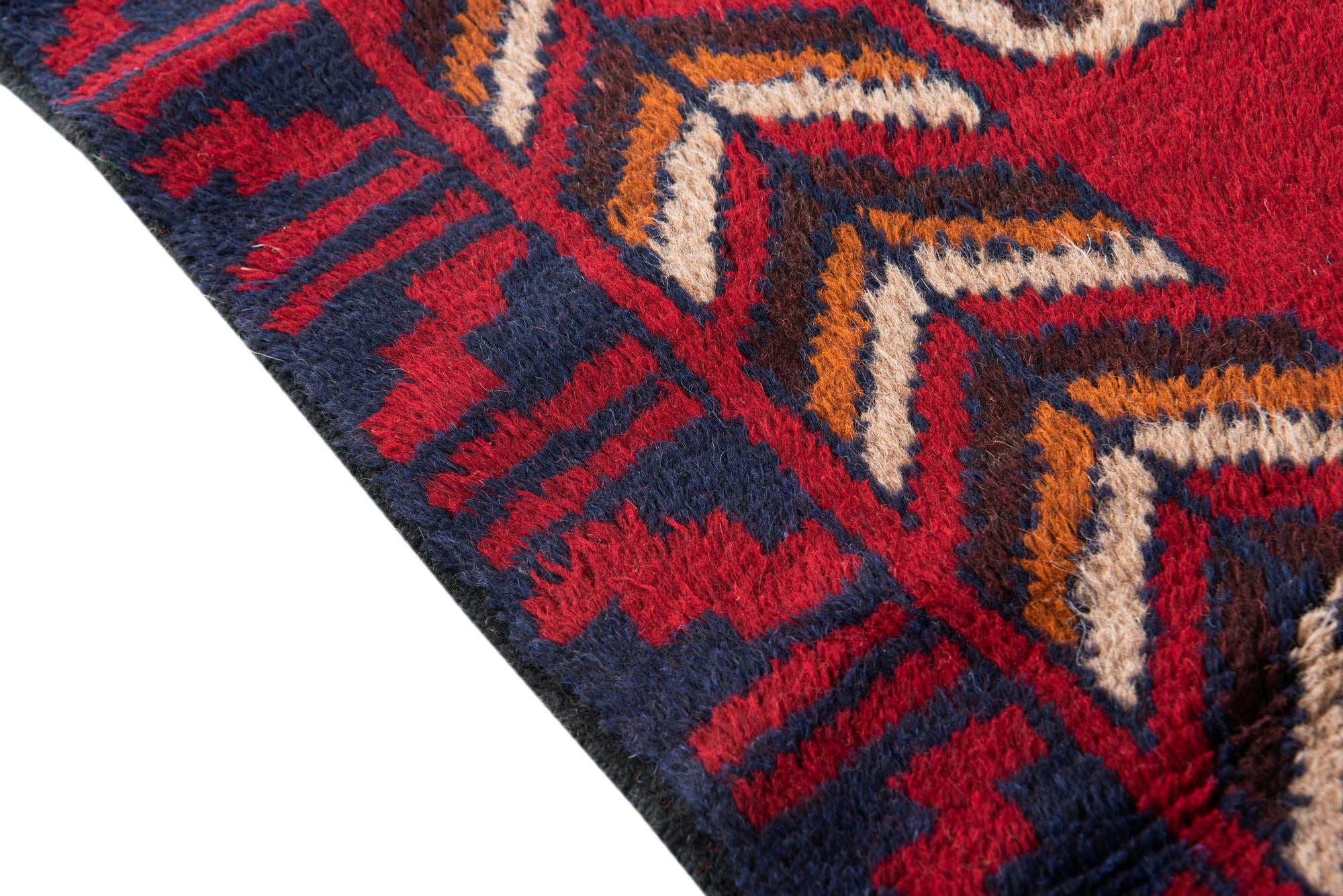 2' 9 x 4' 10 Hand Knotted Balouch Persian Wool Rug