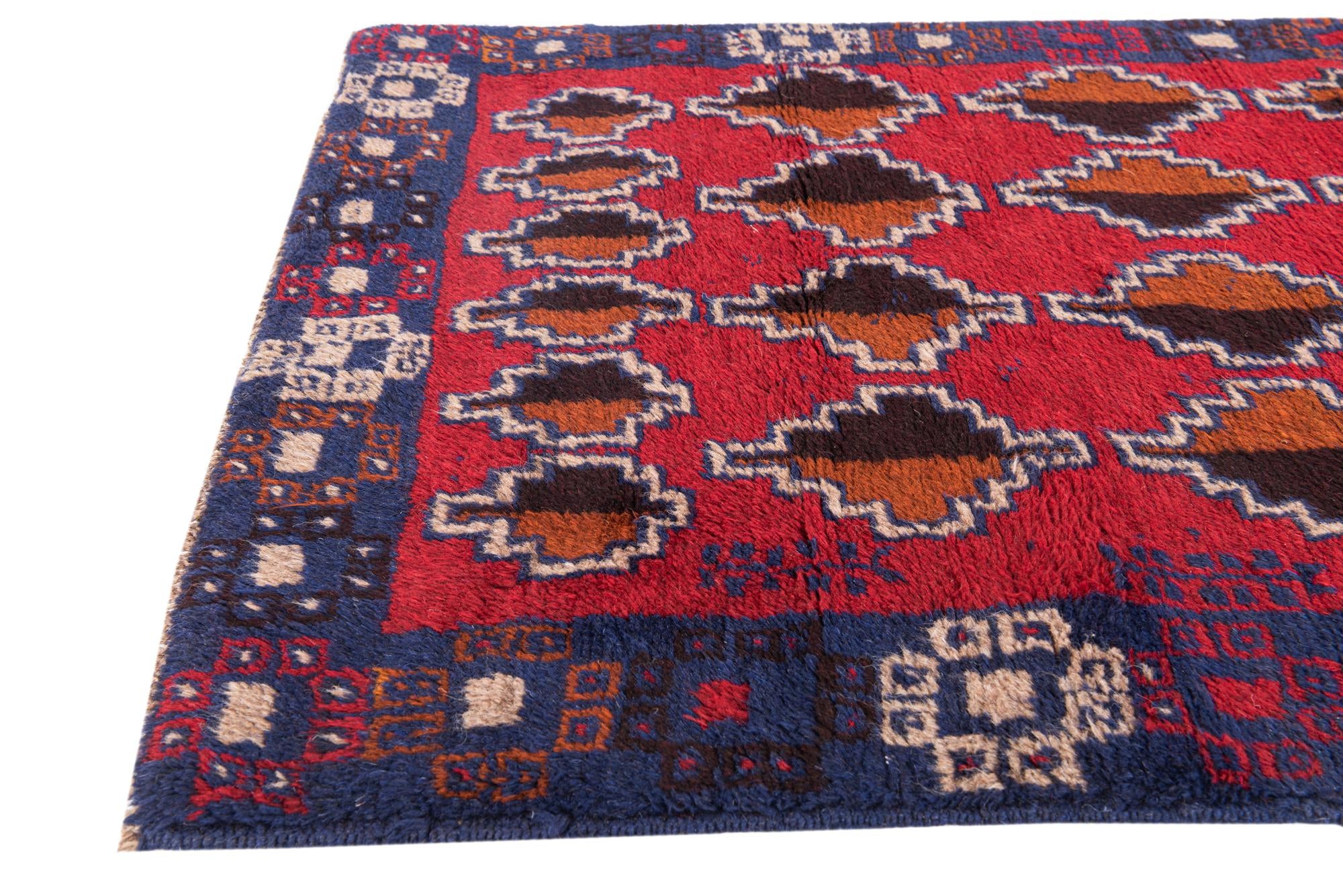 2' 9 x 4' 7 Hand Knotted Balouch Persian Wool Rug