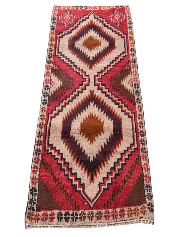 Detail image of 2' 10 x 4' 10 Hand Knotted Balouch Persian Wool Rug