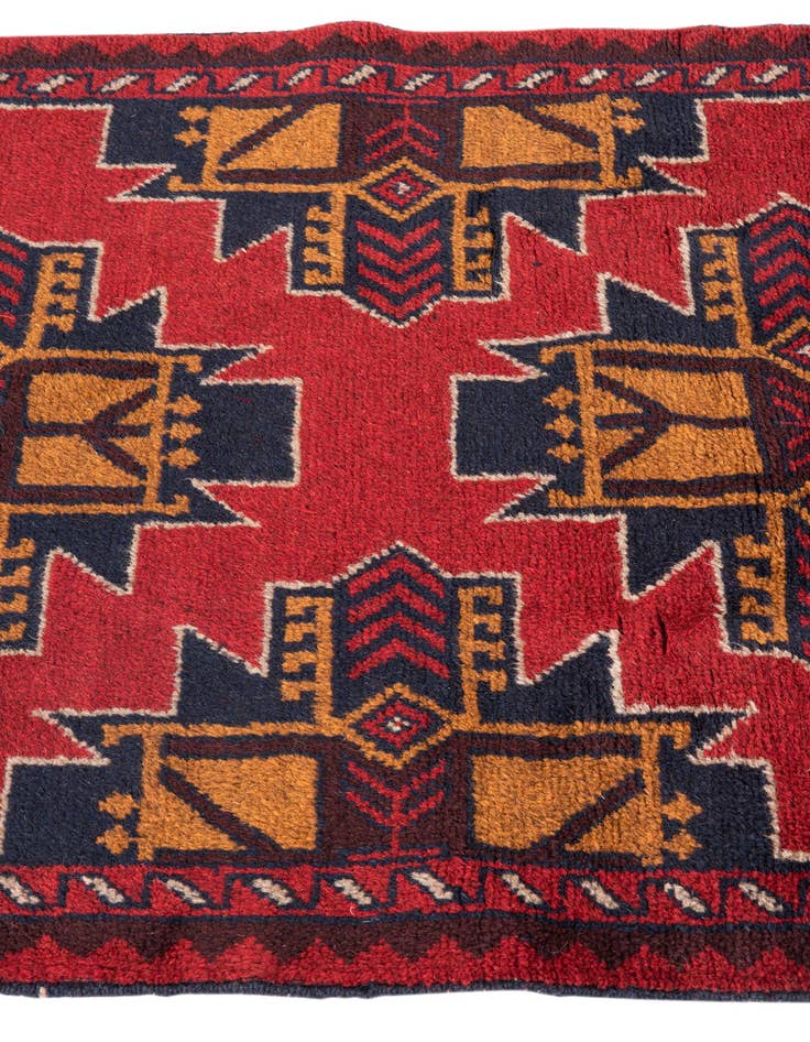 Detail image of 3' x 4' 6 Hand Knotted Balouch Persian Wool Rug