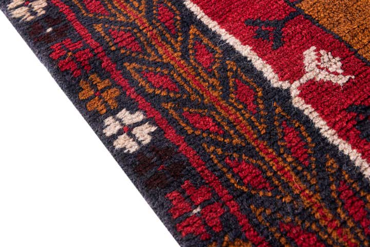 2' 9 x 4' 8 Hand Knotted Balouch Persian Wool Rug