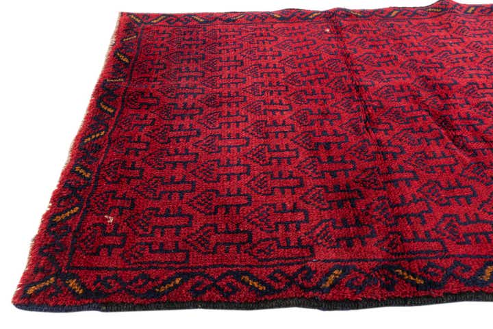 3' x 4' 6 Hand Knotted Balouch Persian Wool Rug