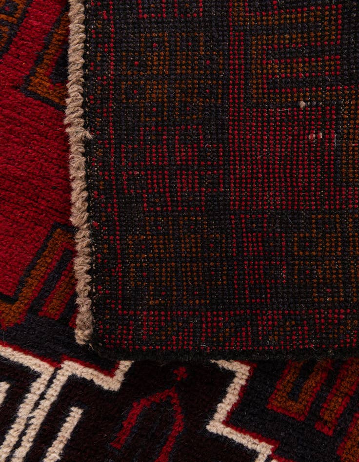 Detail image of 2' 9 x 4' 7 Hand Knotted Balouch Persian Wool Rug