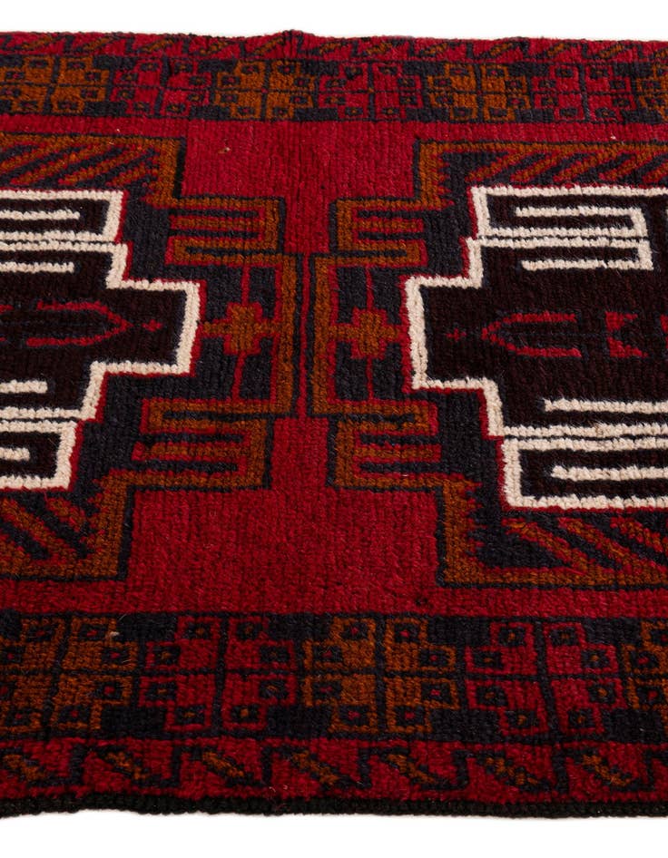 Detail image of 2' 9 x 4' 7 Hand Knotted Balouch Persian Wool Rug