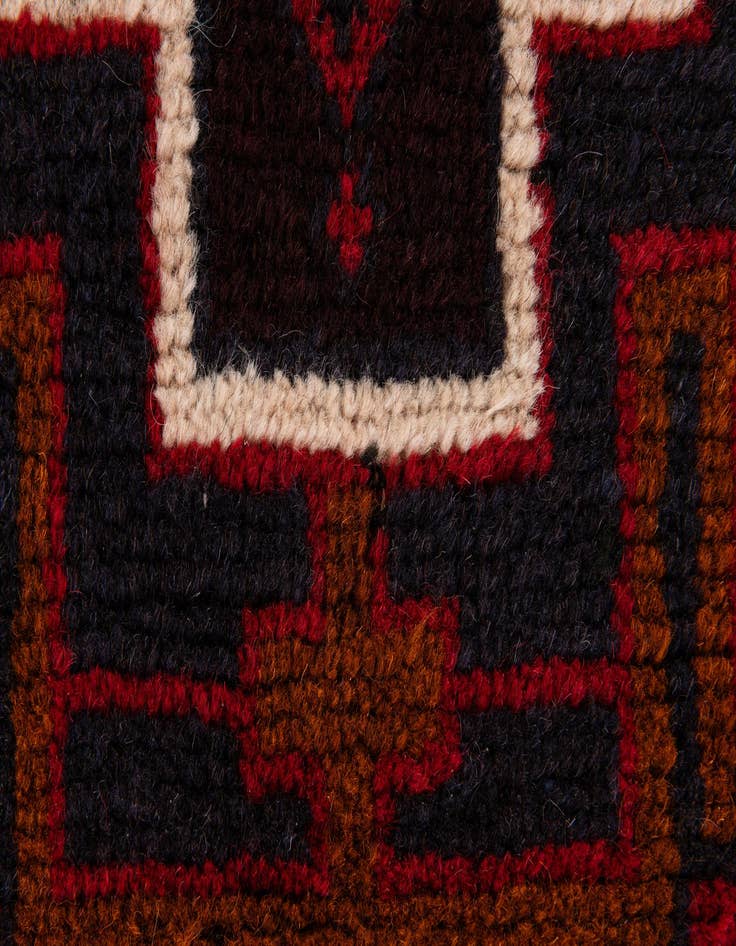Detail image of 2' 9 x 4' 7 Hand Knotted Balouch Persian Wool Rug