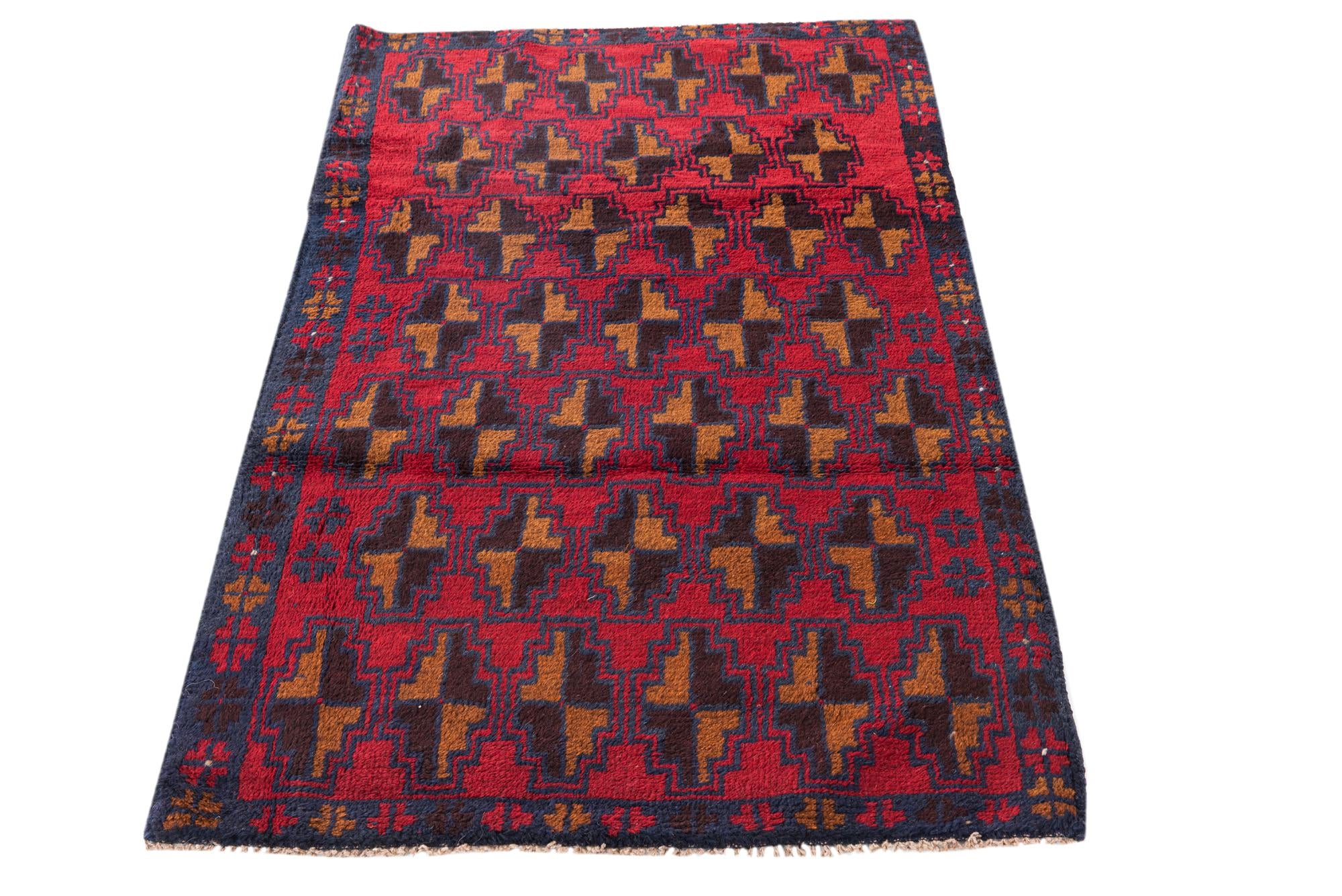2' 10 x 4' 8 Hand Knotted Balouch Persian Wool Rug