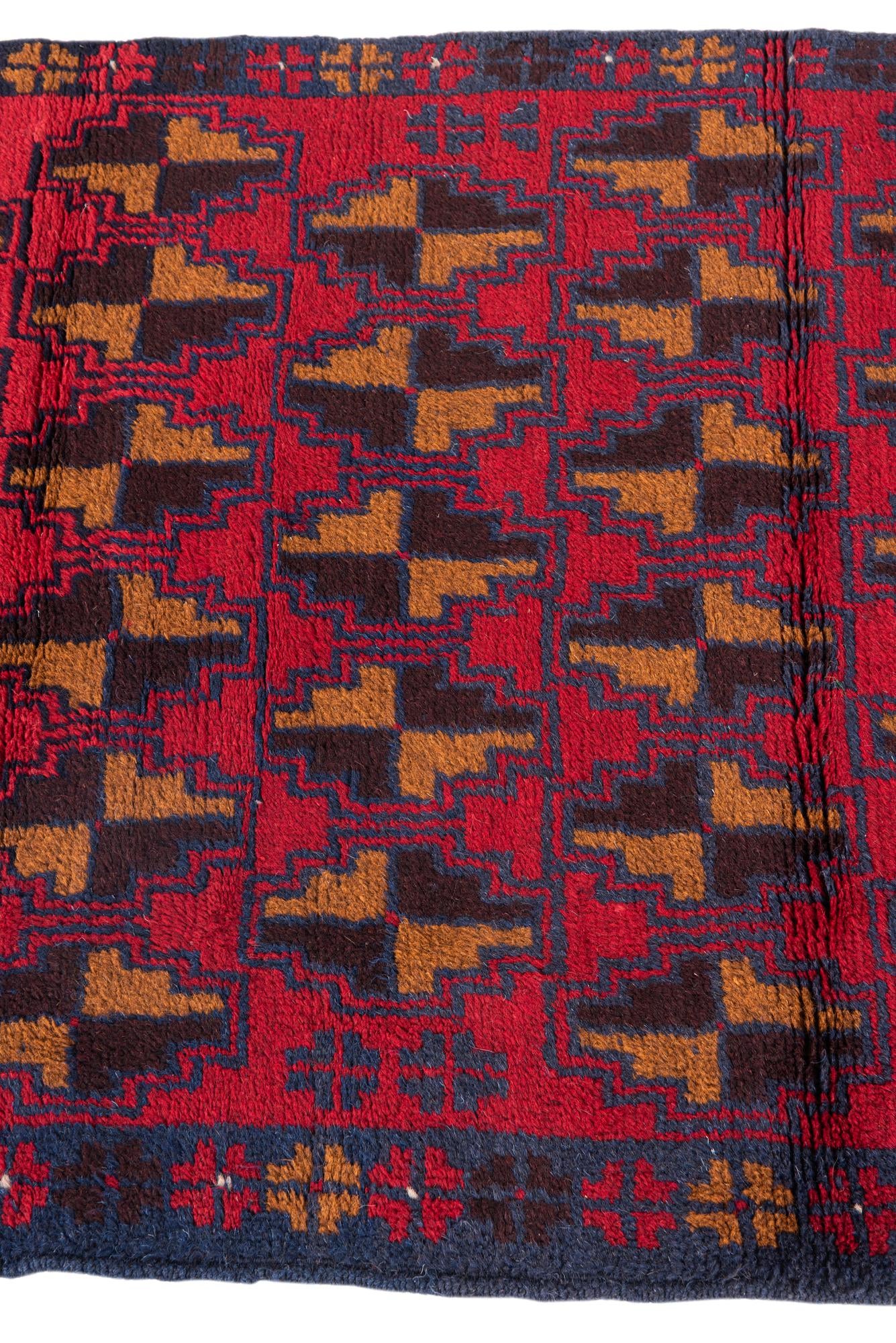 2' 10 x 4' 8 Hand Knotted Balouch Persian Wool Rug