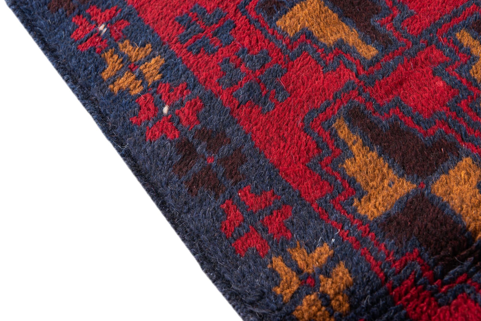 2' 10 x 4' 8 Hand Knotted Balouch Persian Wool Rug