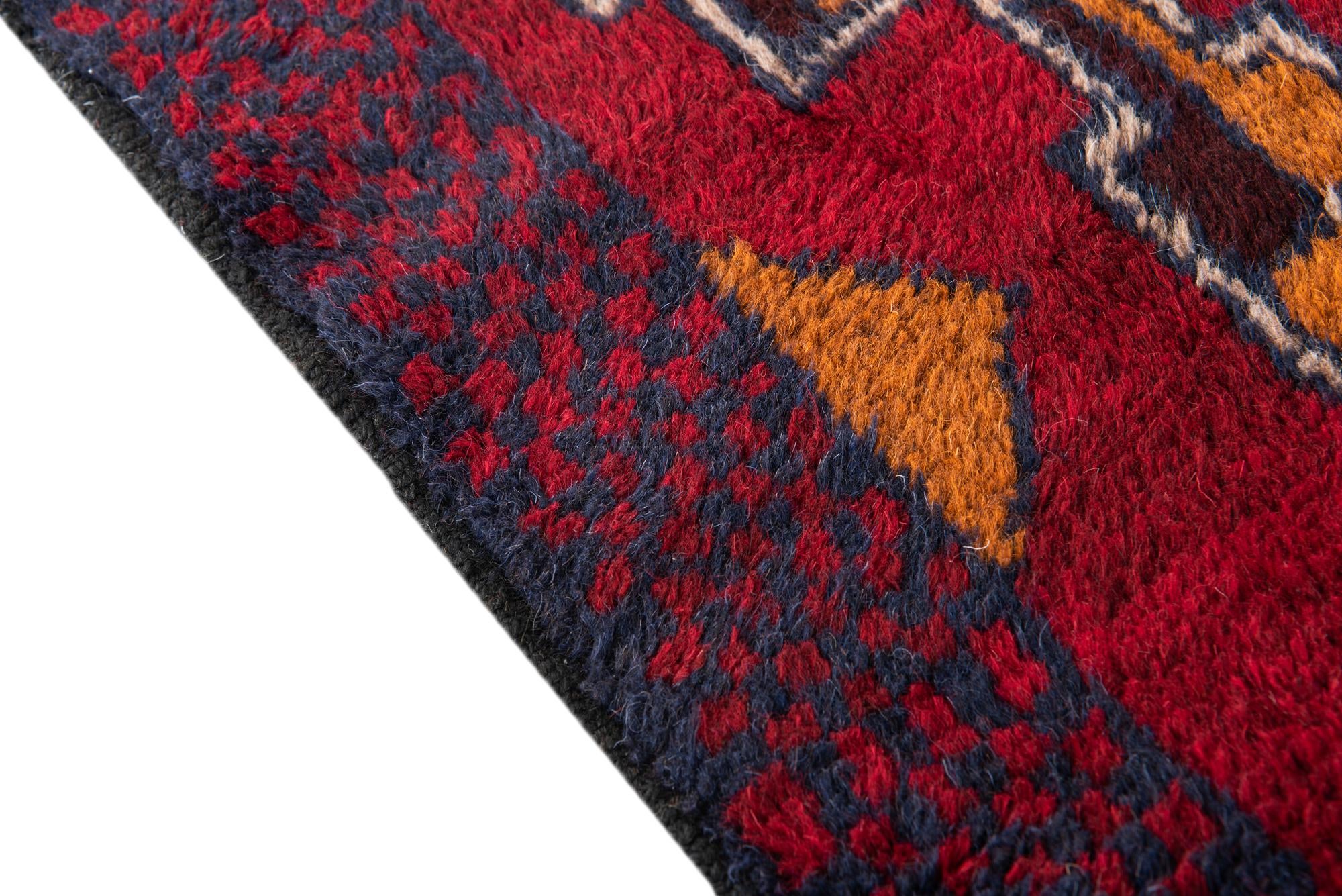 2' 10 x 4' 6 Hand Knotted Balouch Persian Wool Rug