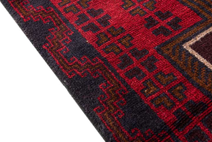 3' x 5' Hand Knotted Balouch Persian Wool Rug