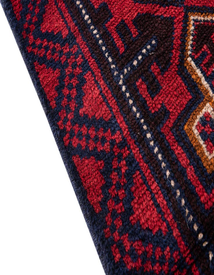 Detail image of 2' 10 x 4' 7  Hand Knotted Balouch Persian Wool Rug