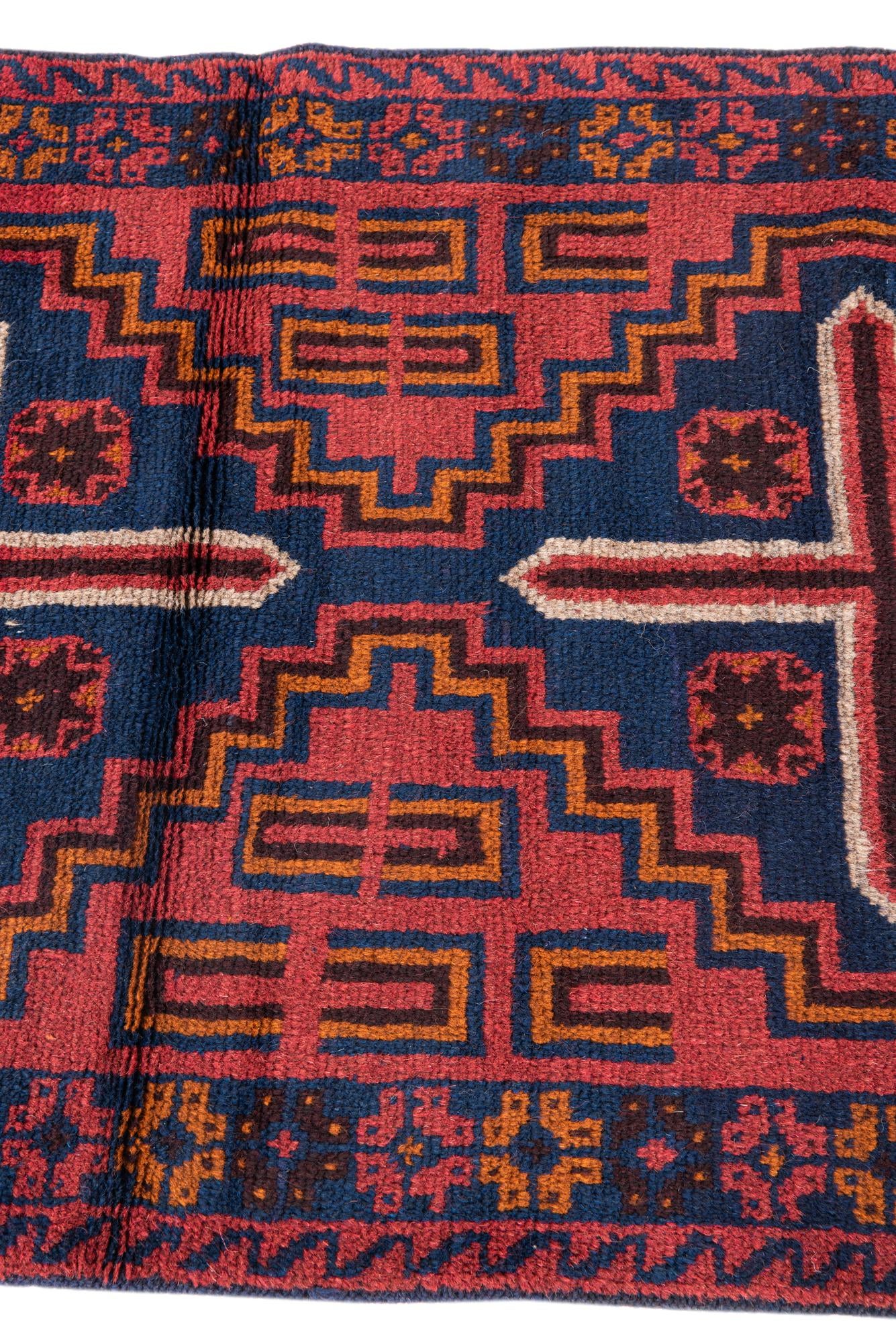 2' 10 x 4' 7 Hand Knotted Balouch Persian Wool Rug