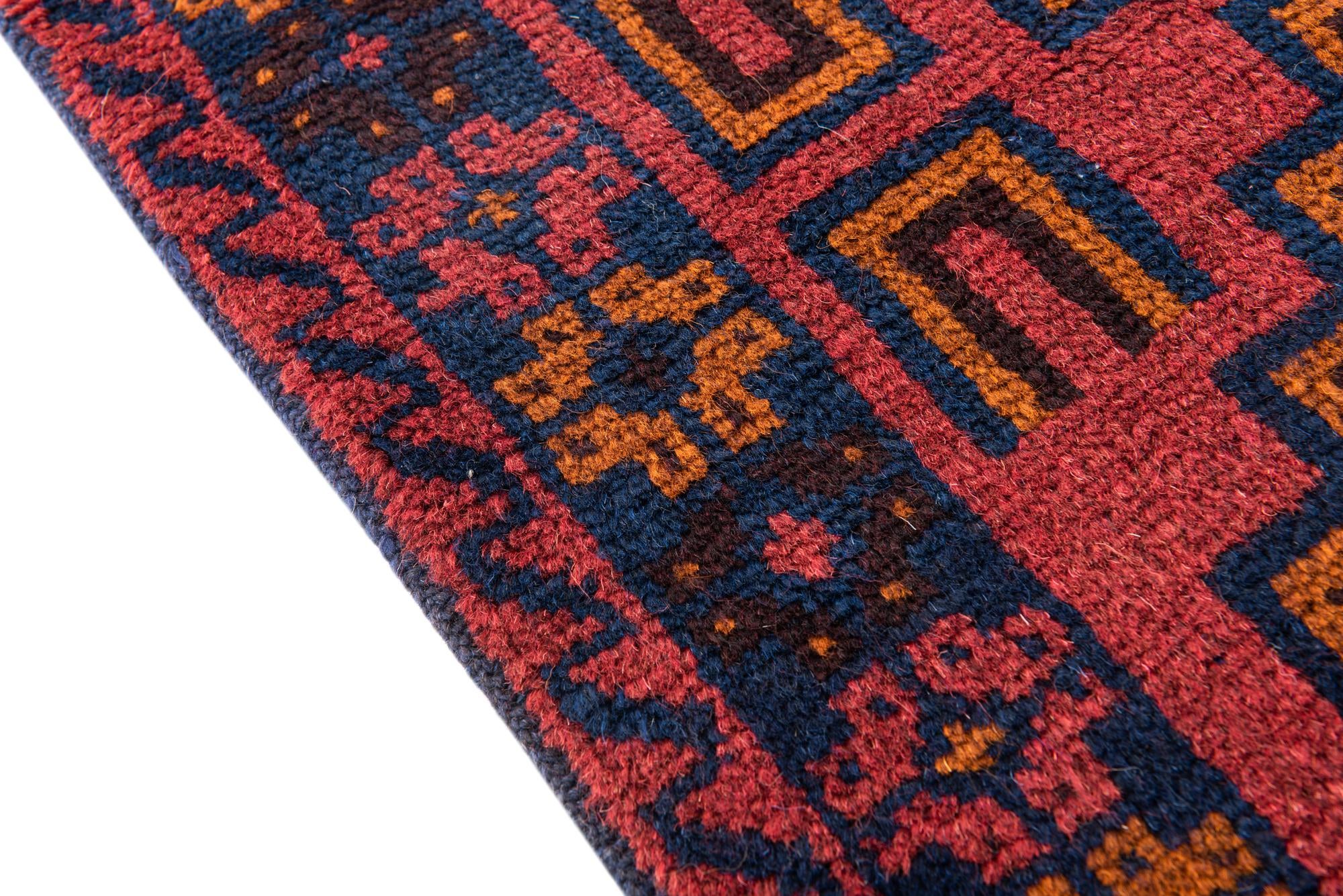 2' 10 x 4' 7 Hand Knotted Balouch Persian Wool Rug