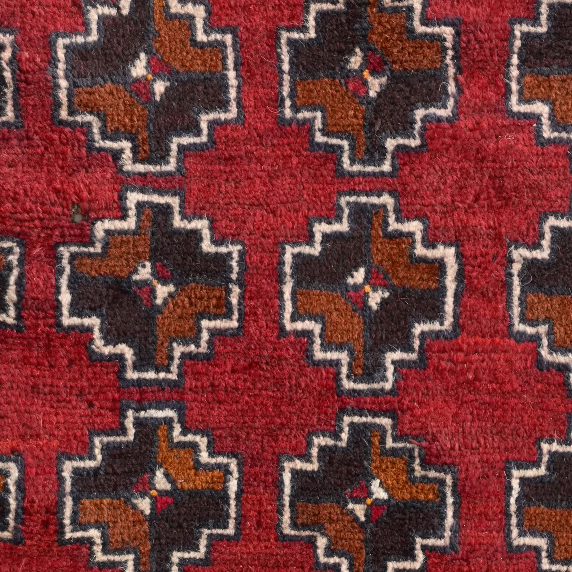 90cm x 130cm Hand Knotted Balouch Persian Wool Rug